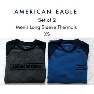 Set of 2: American Eagle Long Sleeve Thermal Men's XS